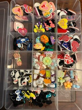 Bundle Kids Adults Shoe Charms for shoestrings Hairbows New plus box